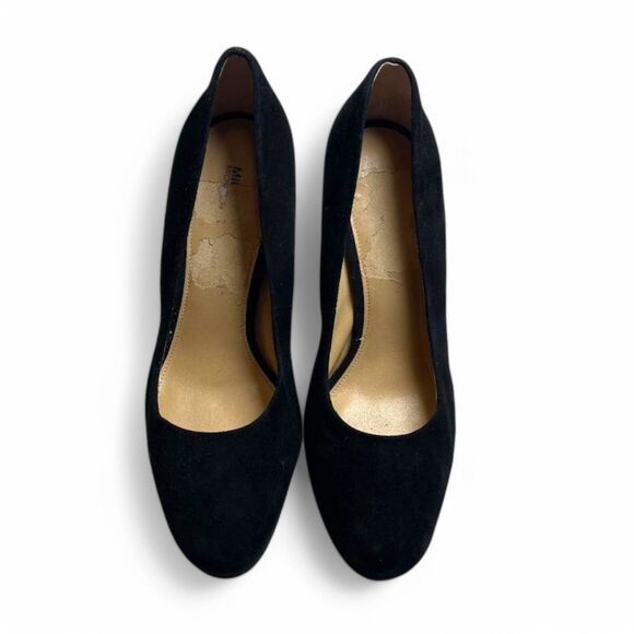 MICHAEL KORS Sabrina Chain Heel Platform Suede Pumps Women's Sz 10 - Picture 4 of 8